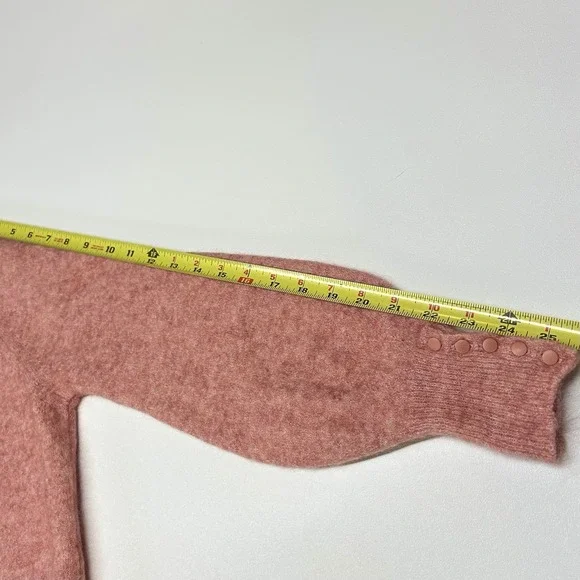 Sezane Louise Sweater Size Small Blush Pink Merino Wool Mohair Blend Luxury - Picture 8 of 10